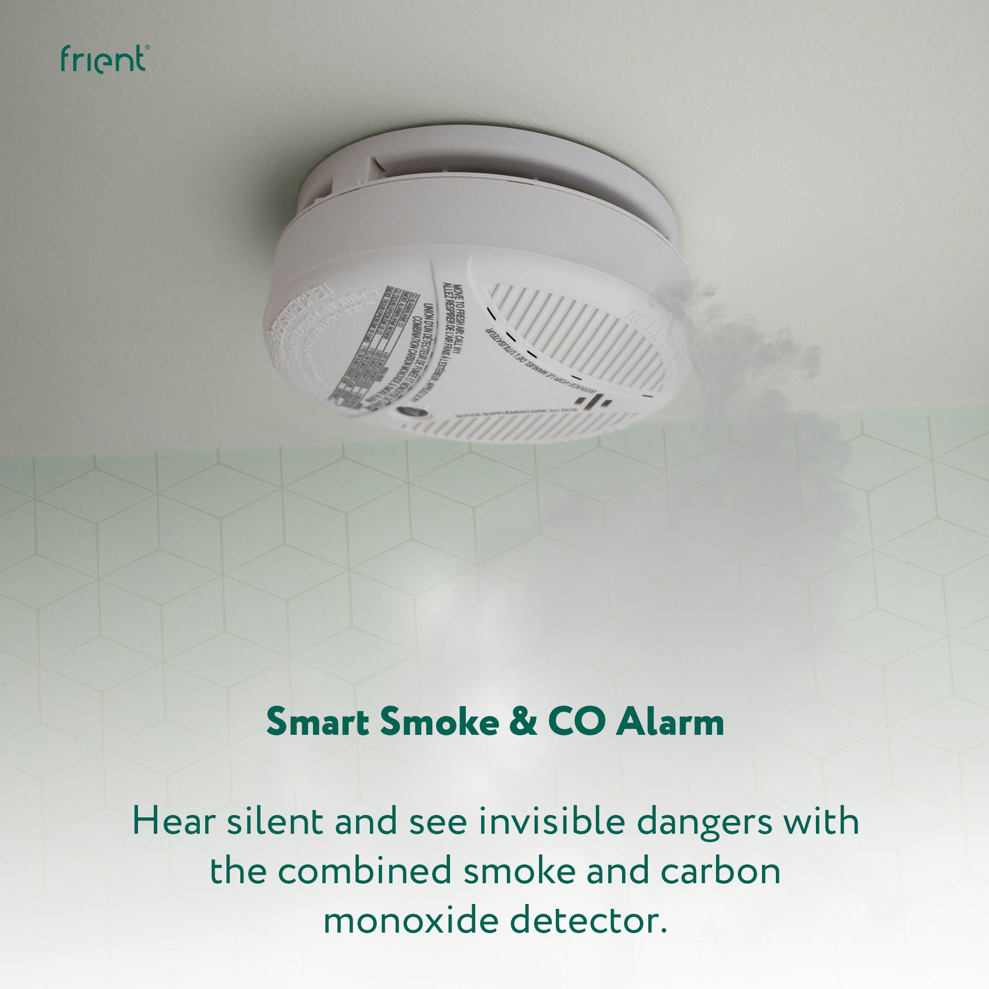 frient Intelligent Smoke Alarm rilevatore fumo Zigbee con sirena