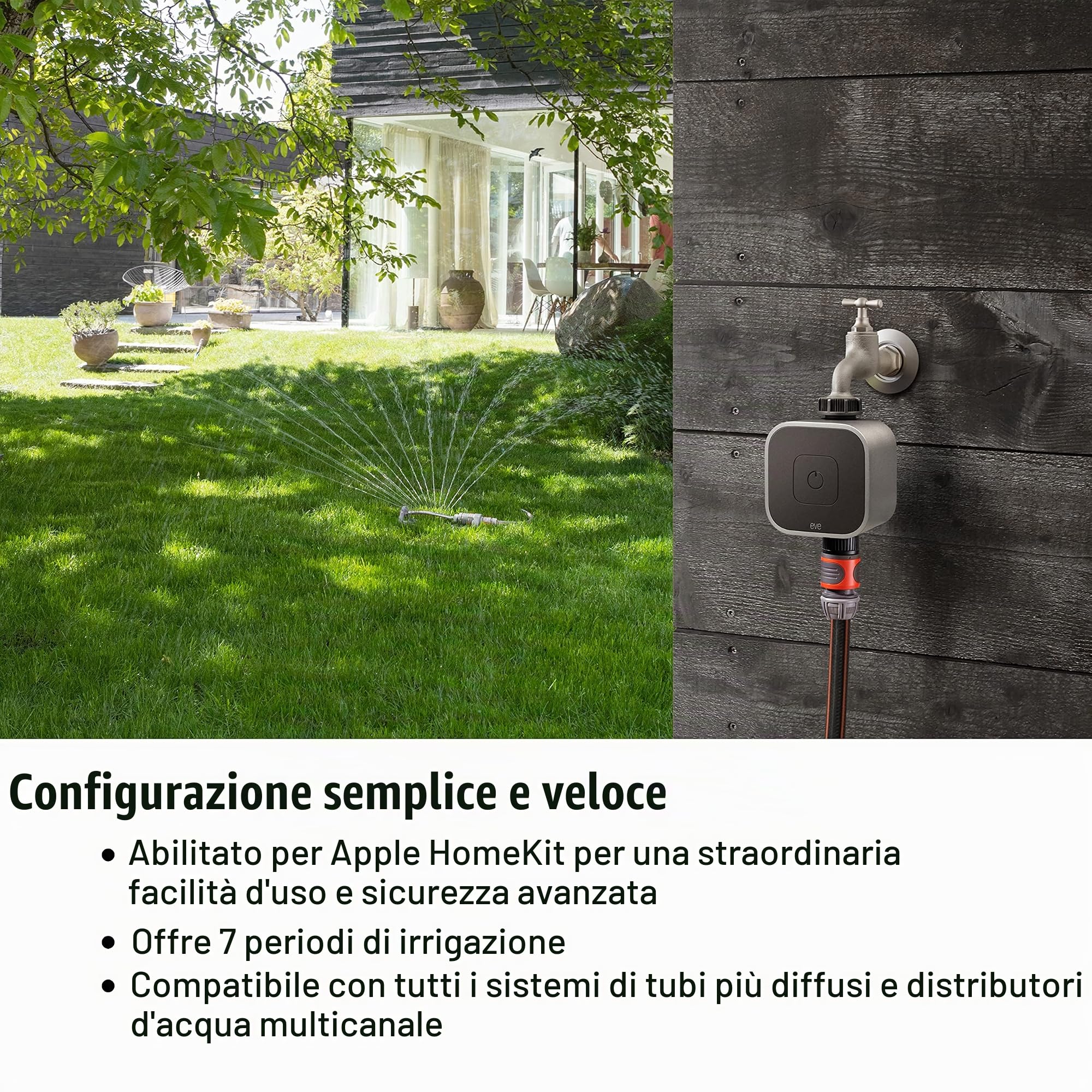 Eve Aqua programmatore irrigazione smart Thread