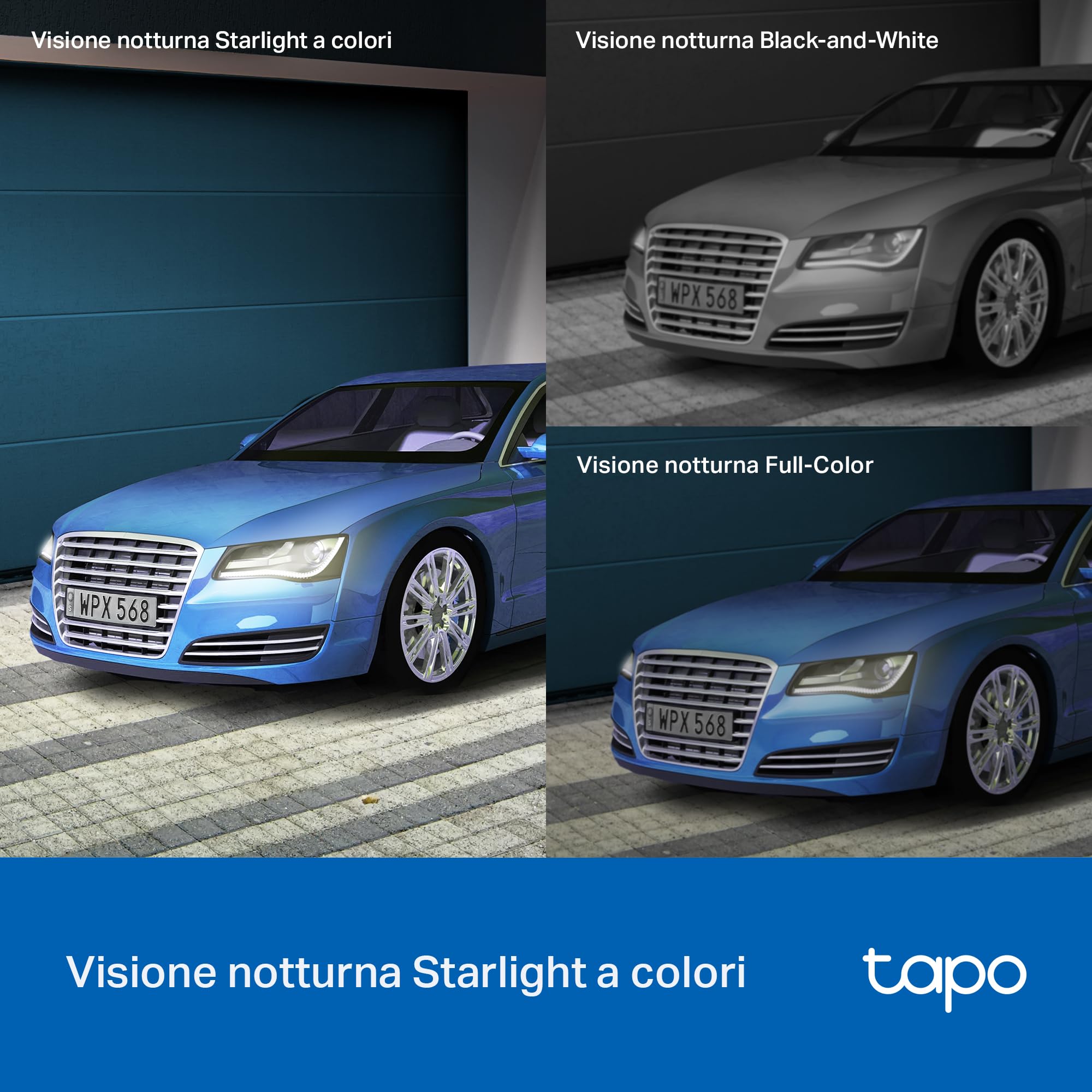 Tapo C520WS telecamera wifi esterno 2K QHD IP66