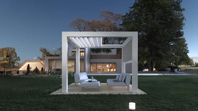 Nexta Tech pergola tetto retraibile app controllo