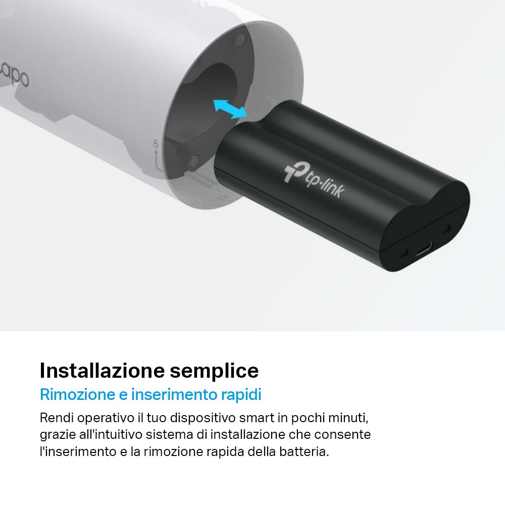 Tapo A100 Batteria Ricaricabile 6700mAh Ioni Litio