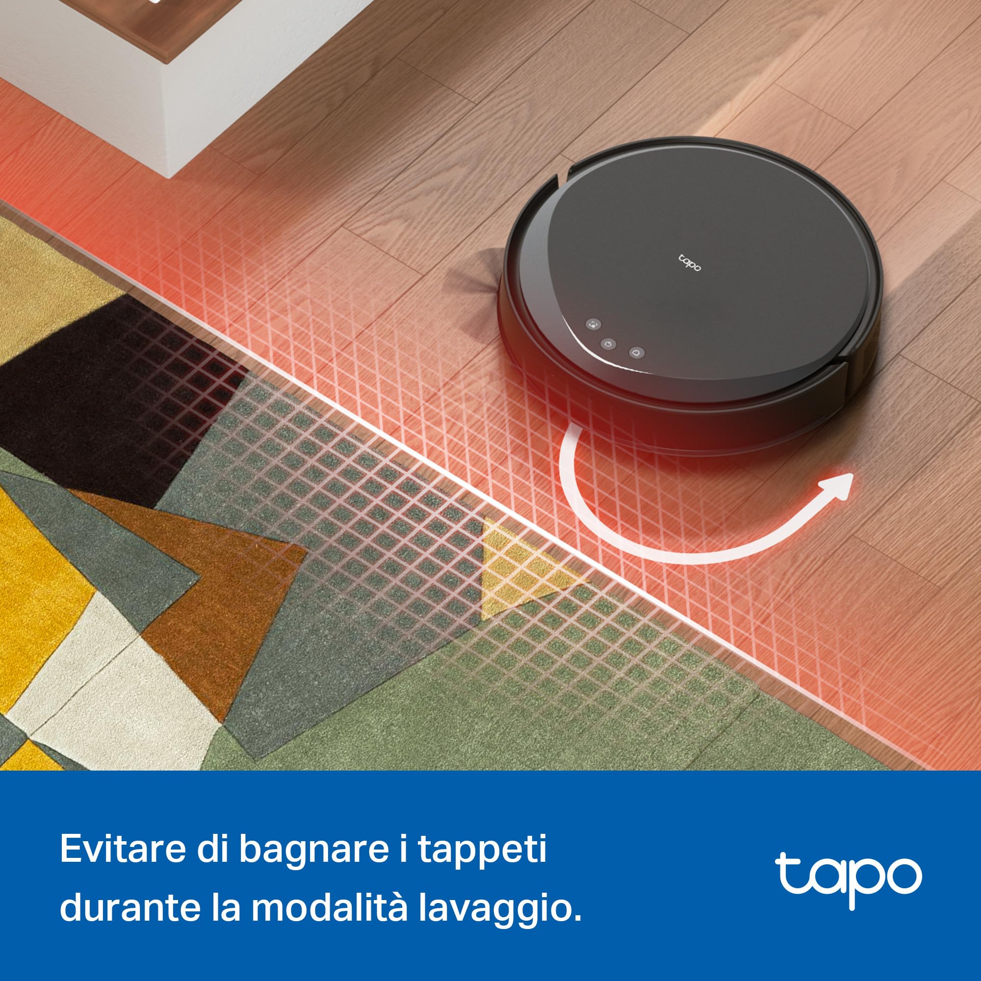 Tapo RV20 Max Plus robot aspirapolvere nero opaco LiDAR