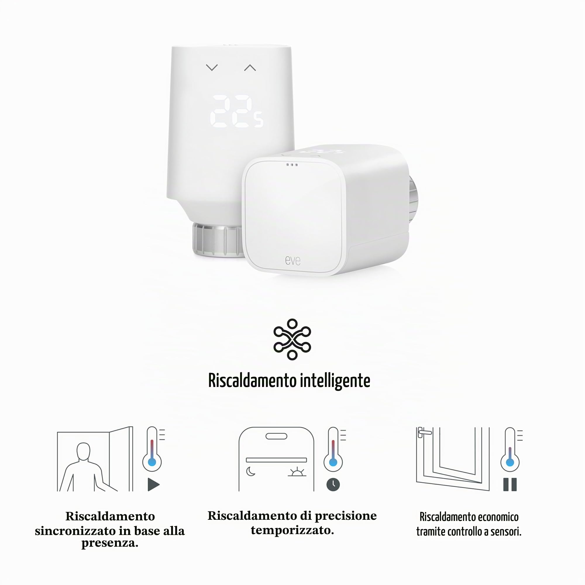 Eve Thermo 5ª gen valvola termostatica Matter Thread