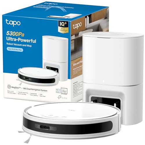 TP-Link Tapo RV20 Max Plus bianco robot aspirapolvere 5300Pa