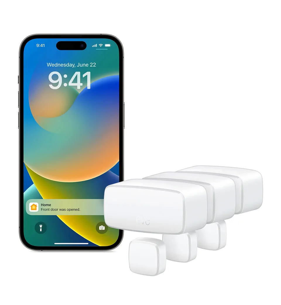 Eve Door & Window sensore porta finestra Matter pack 3 pezzi