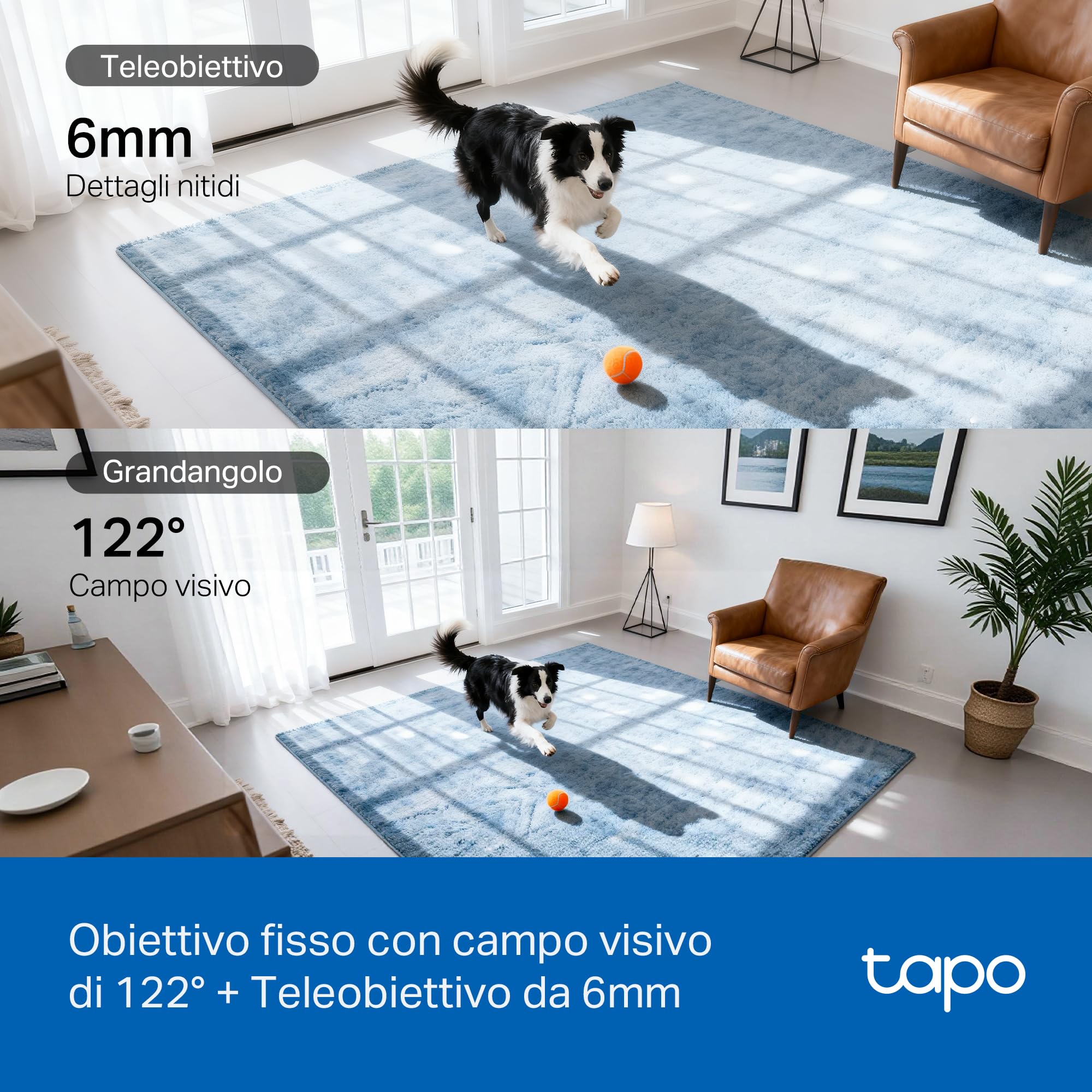 TP-Link Tapo C245D Telecamera Doppio Obiettivo 2K Beige