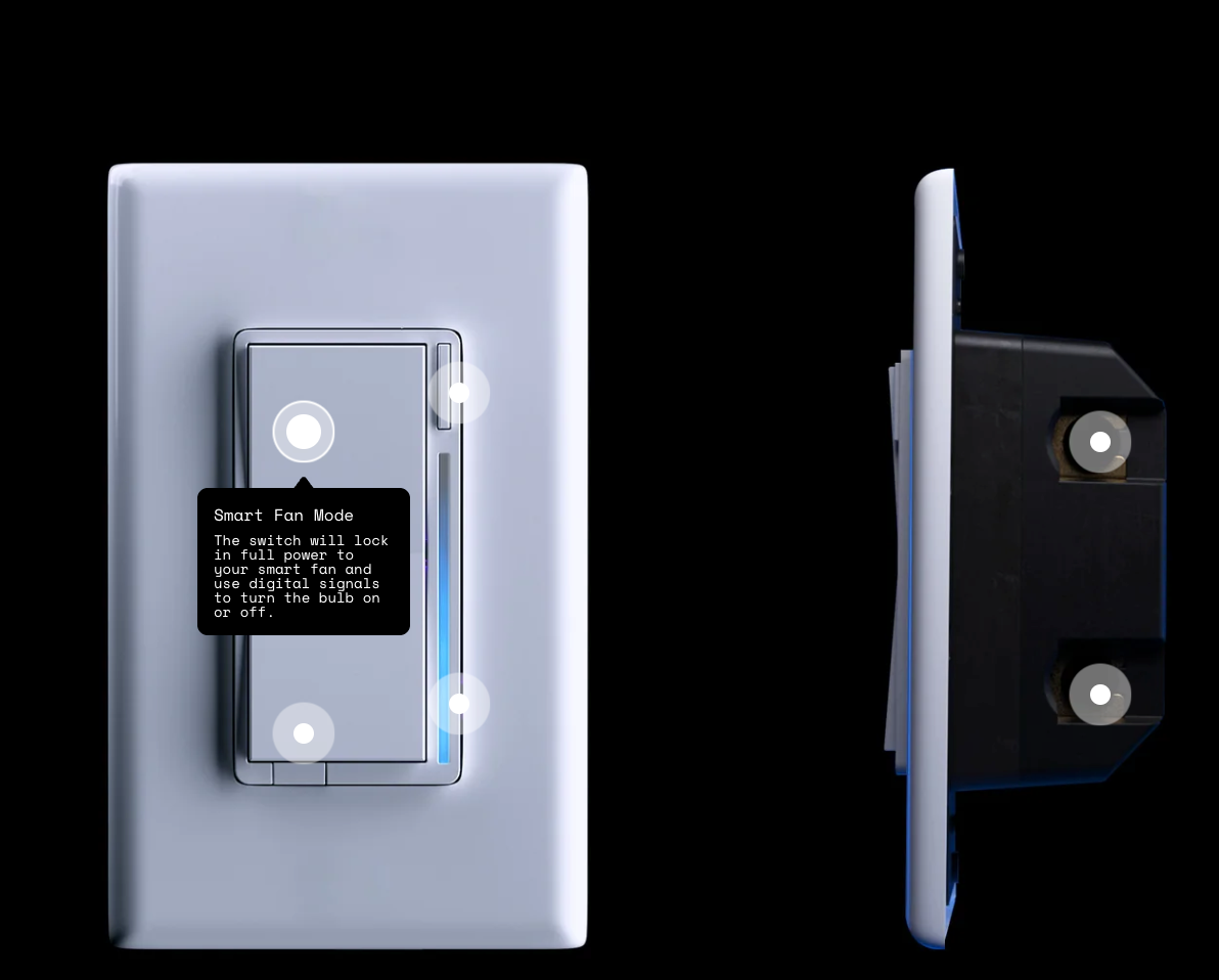 Inovelli Blue Series interruttore ventilatore Zigbee VZM35