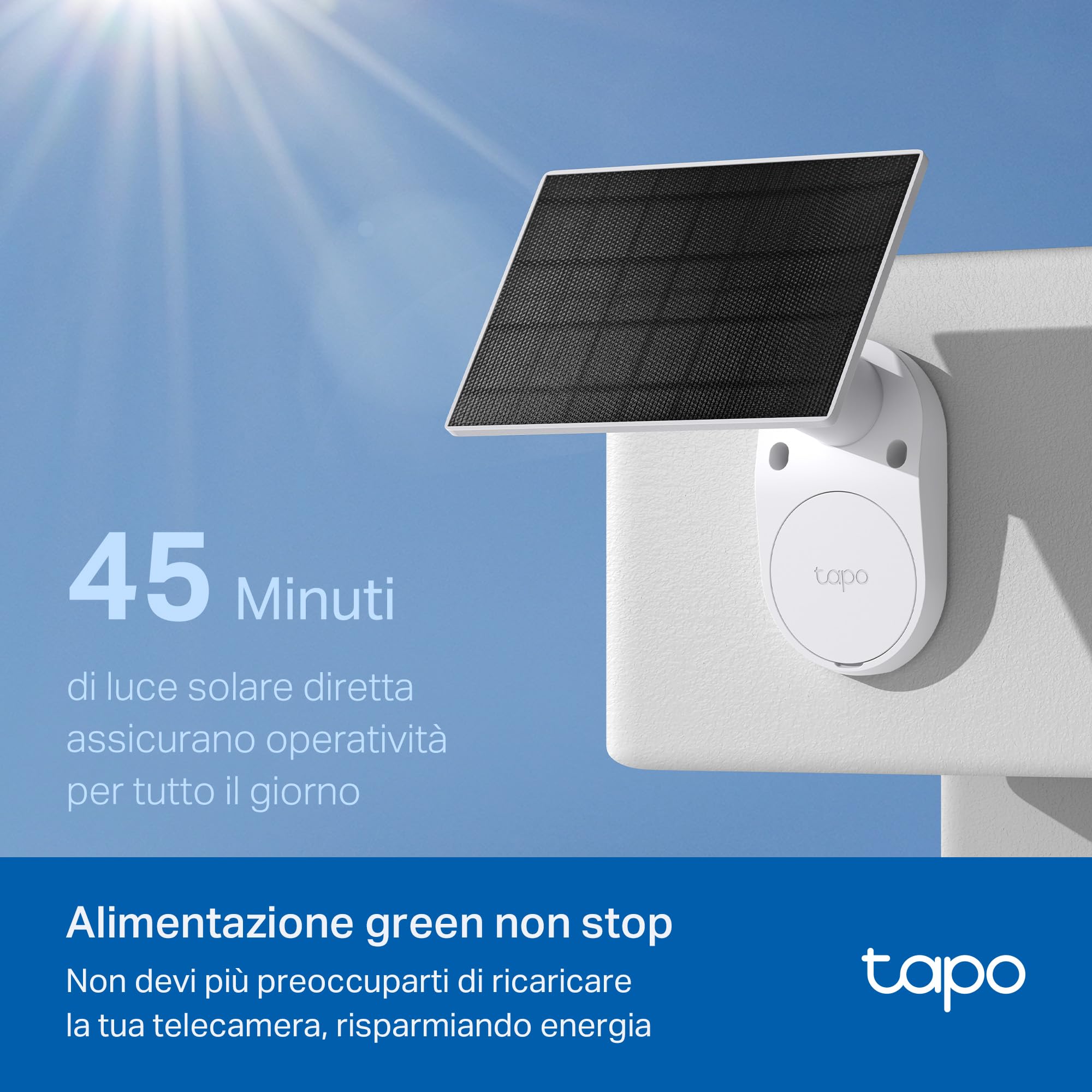 Tapo C410 Kit Telecamera Solare Bianco Neve 2K