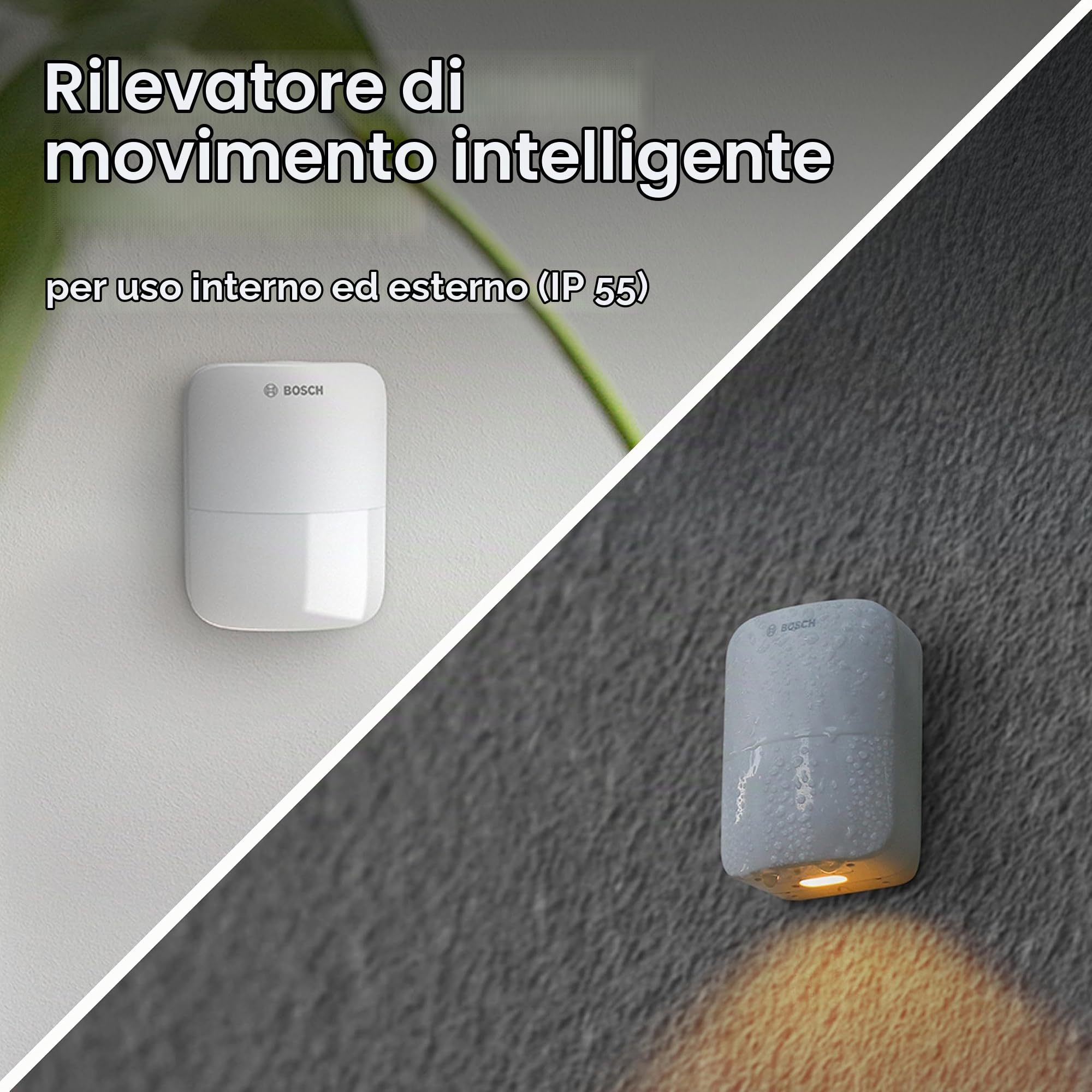 Bosch Smart Home II +M sensore movimento 13 m IP55