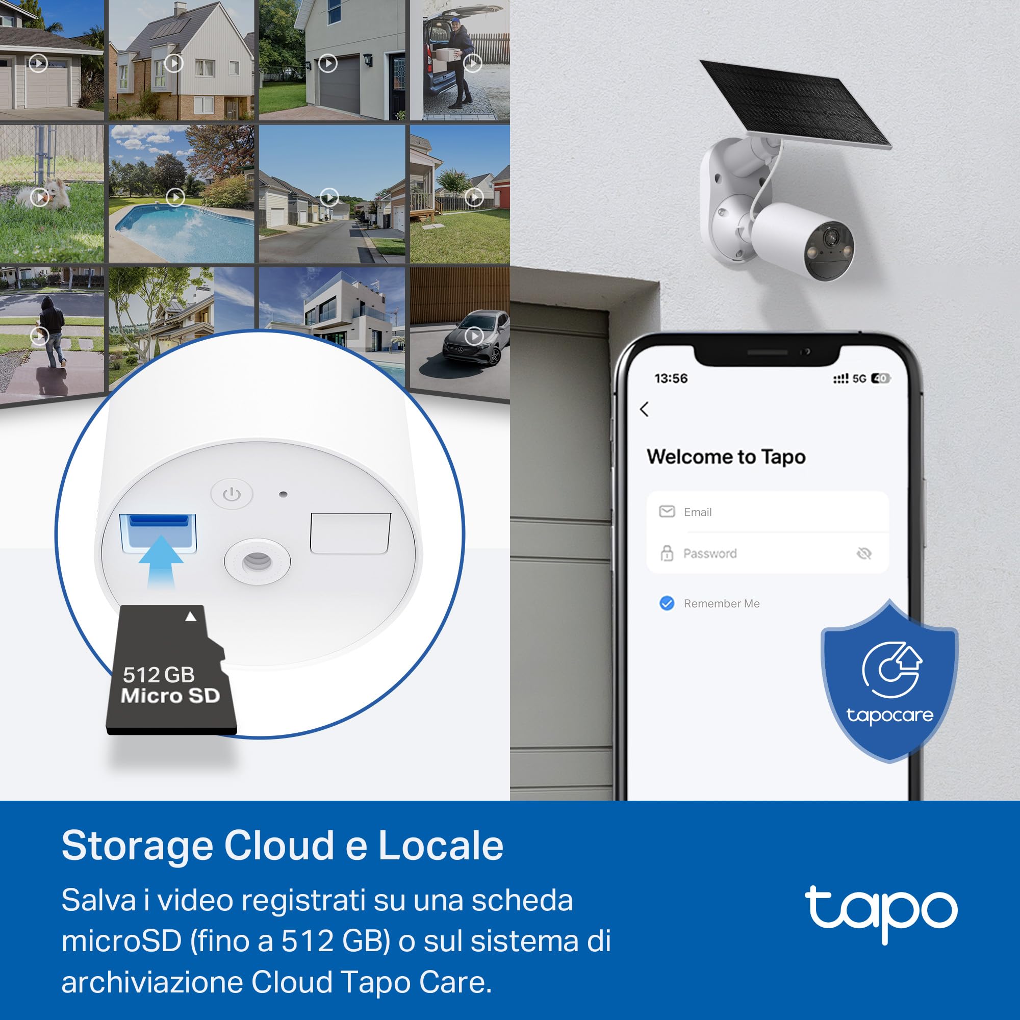 Tapo C410 Kit Telecamera Solare Bianco Neve 2K
