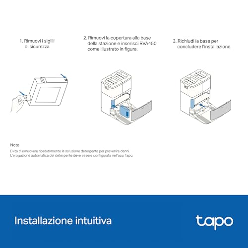 Tapo RVA450 detergente robot RV50 Pro Omni 500 ml pavimenti duri