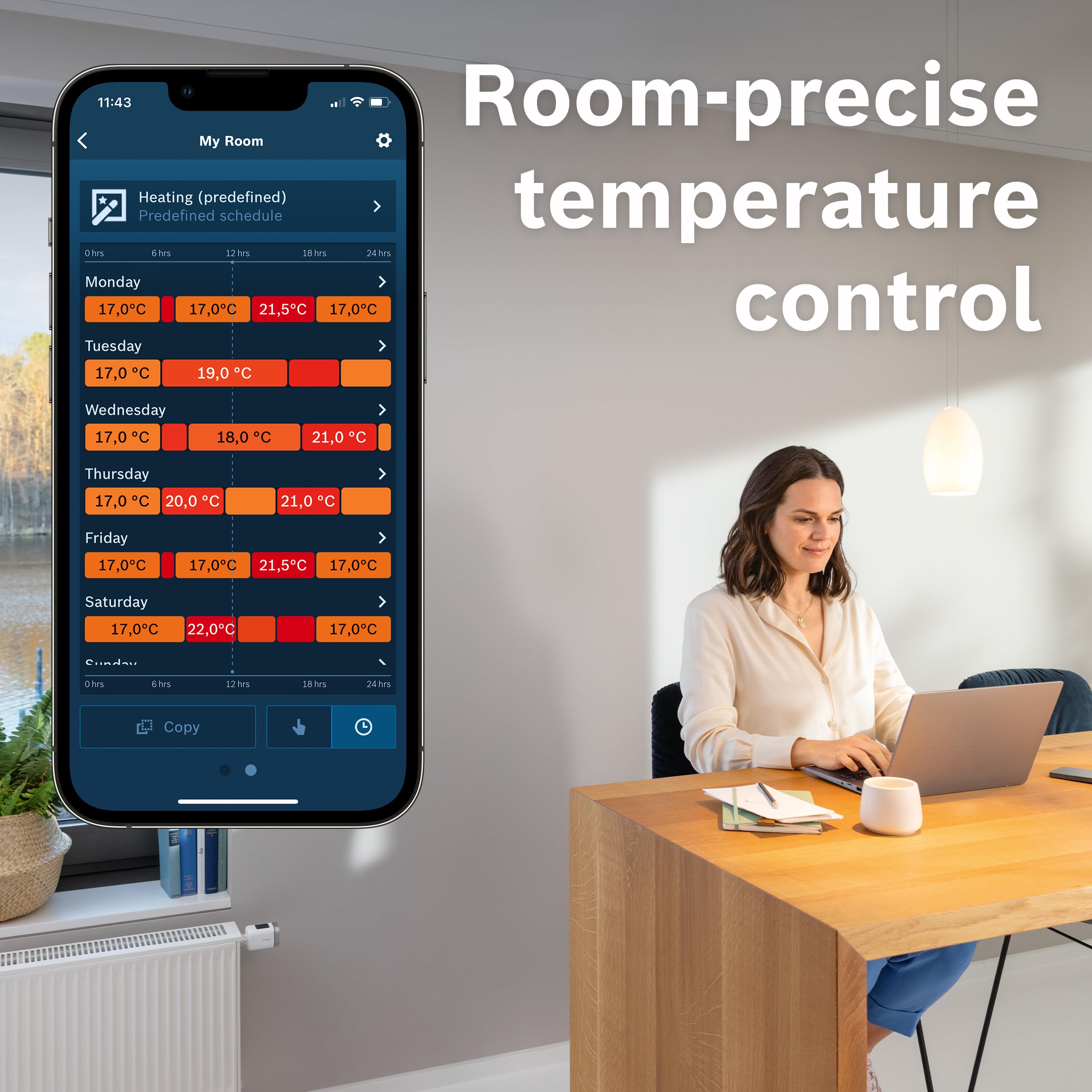 Bosch Smart Home II +M Termostato Radiatore Set 3 Pezzi