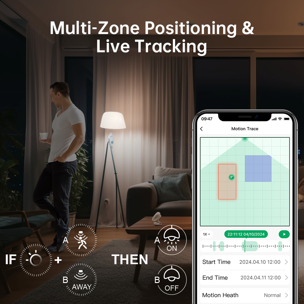 LinknLink eMotion Ultra sensore presenza 60GHz WiFi 1 pezzo