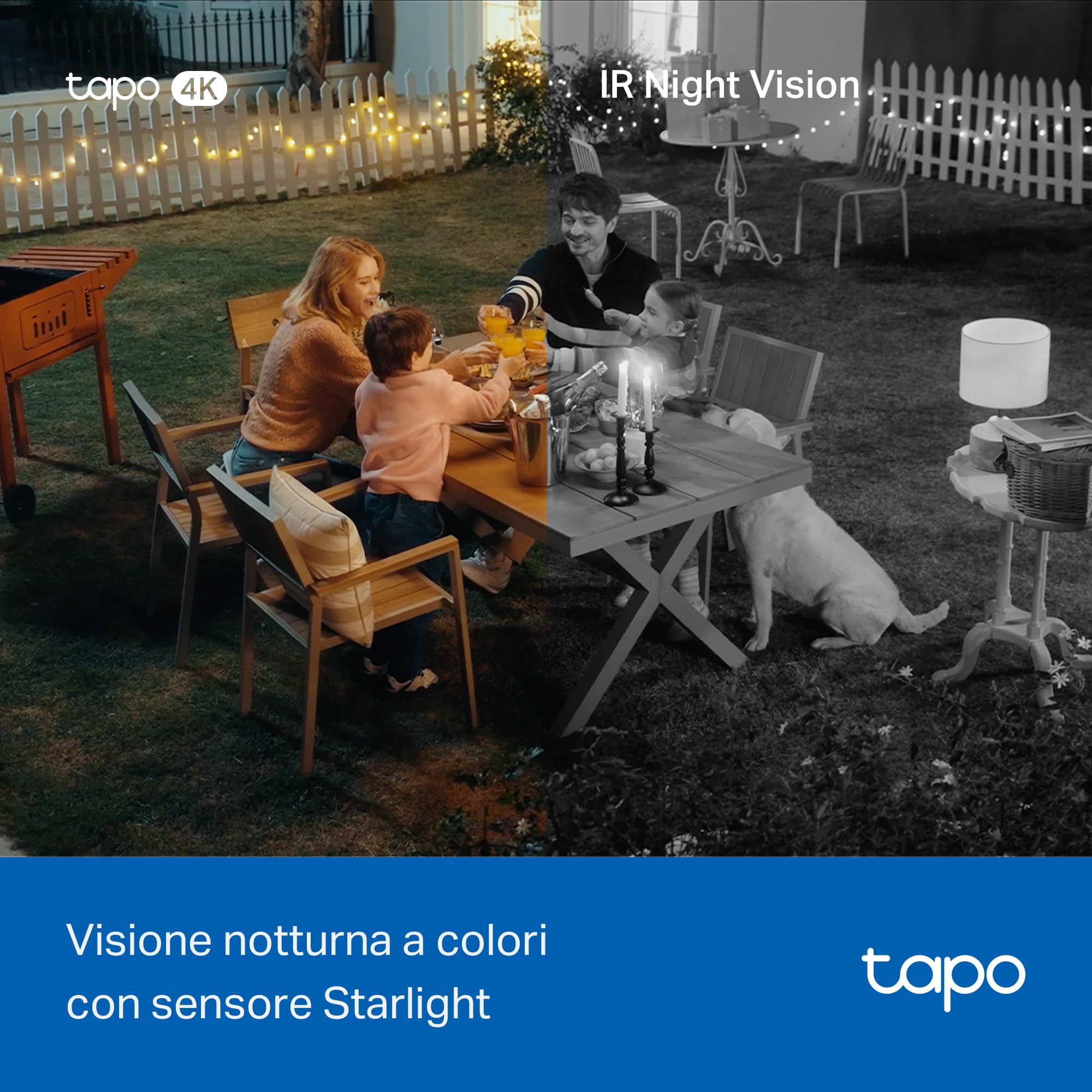 Tapo C560WS Telecamera Esterno Pan-Tilt 4K Wi-Fi 6