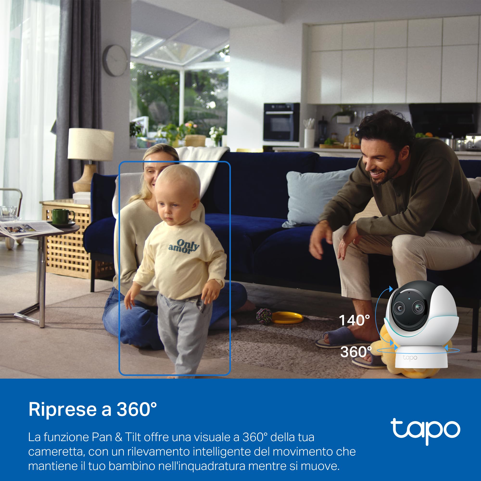Tapo C840 telecamera wifi nero doppia lente 4MP