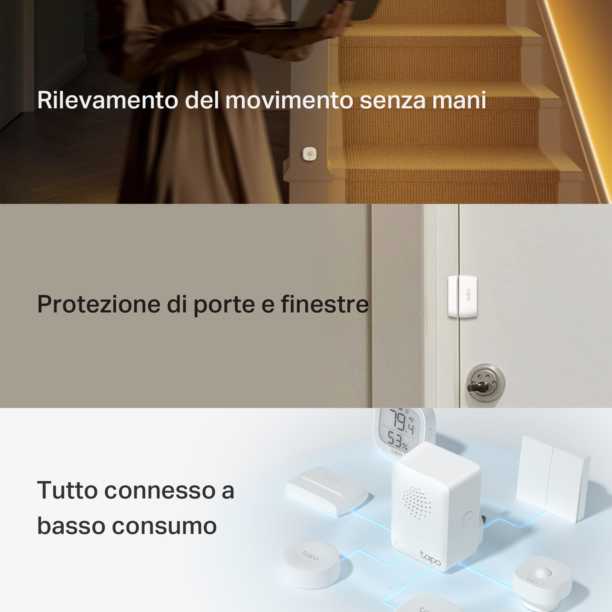 Tapo T30 Kit allarme casa senza fili con sensori