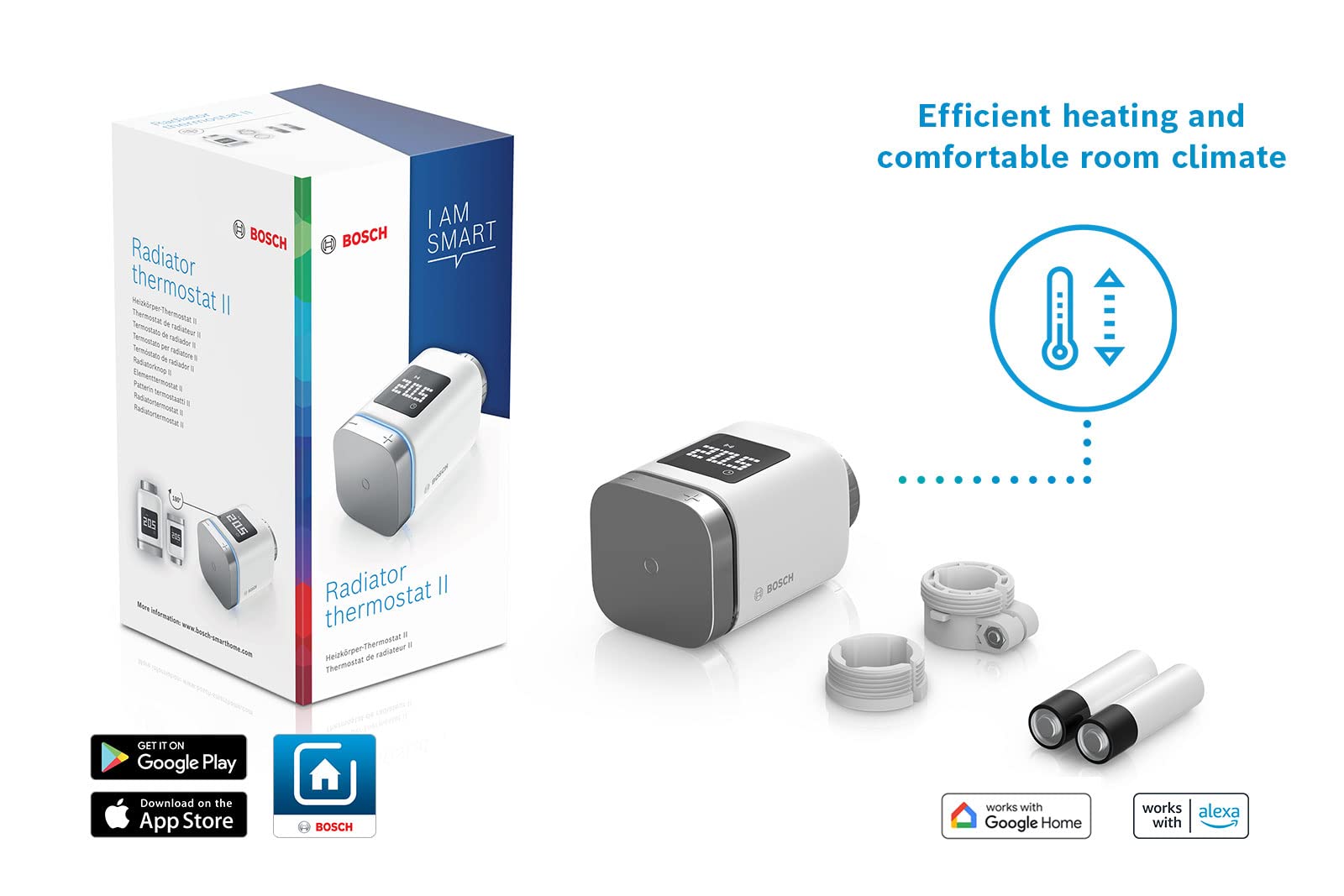 Bosch Termostato per radiatore II termostato singolo smart