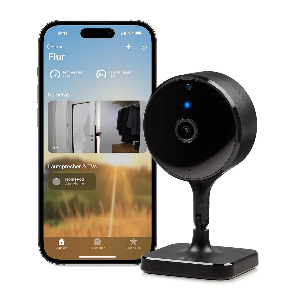 Eve Cam videocamera interni 1080p nera HomeKit