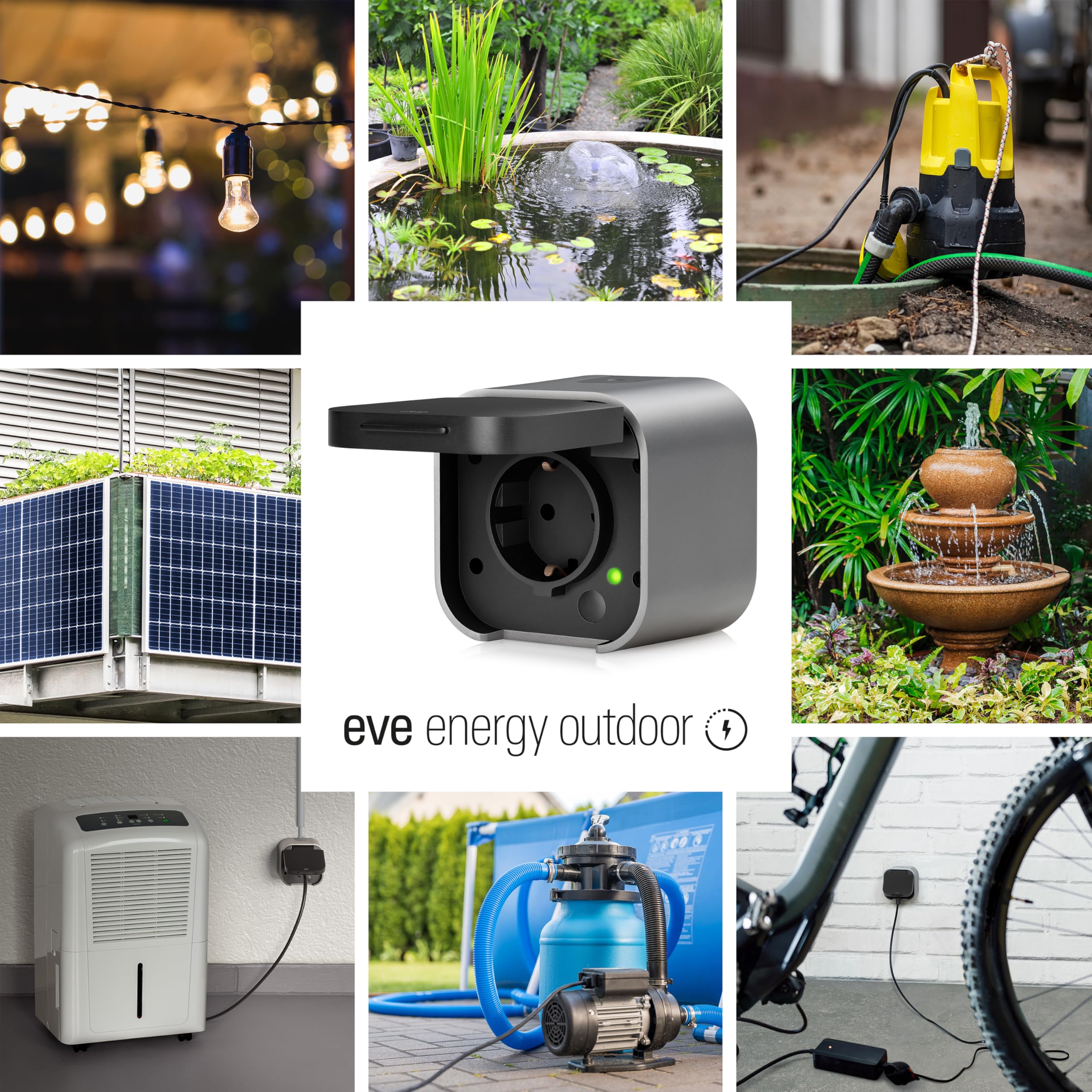 Eve Energy Outdoor presa esterna Matter IP44 misuratore