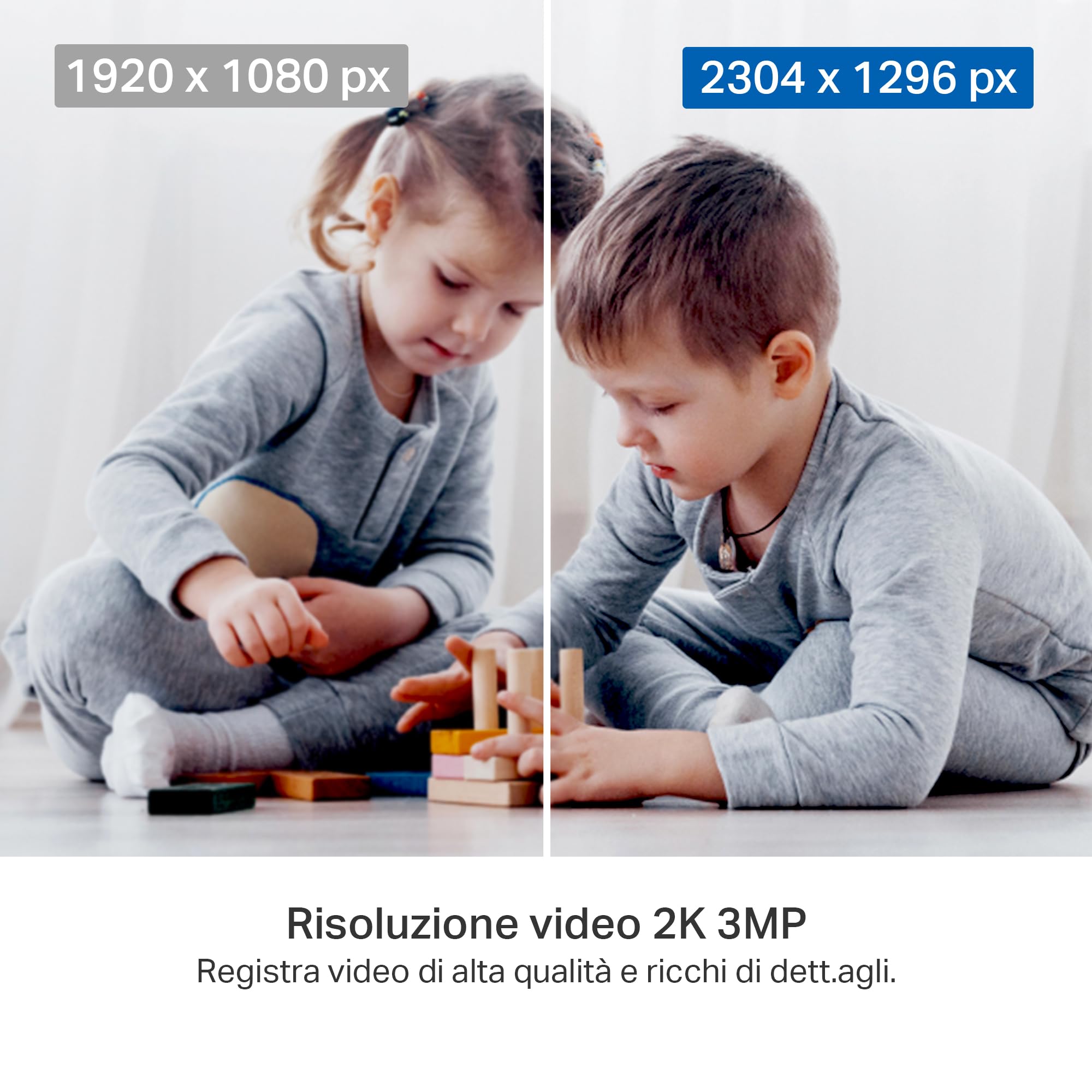 Tapo C211 Telecamera Wi-Fi Interno 2K Nera Pan Tilt