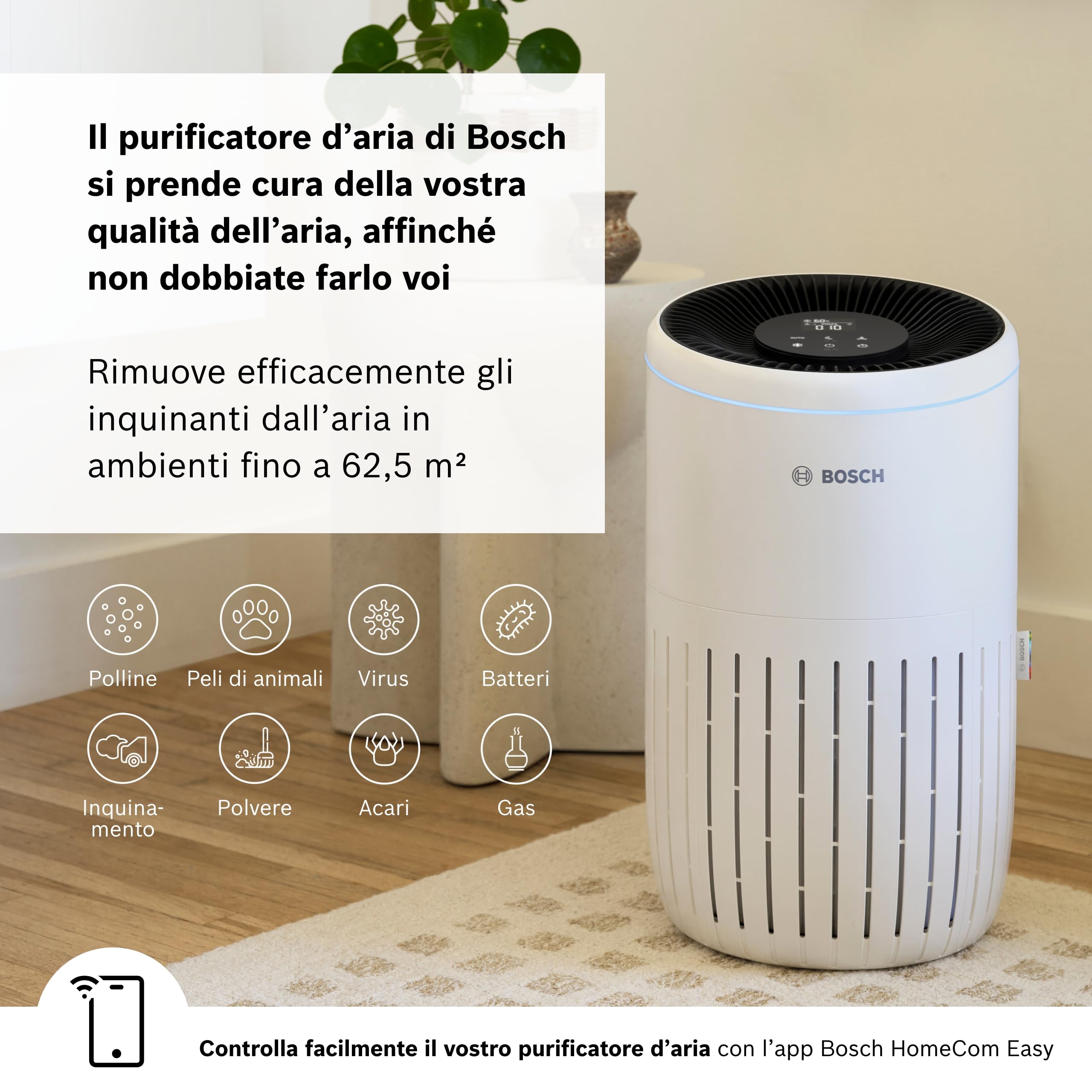 Bosch Air 4000i purificatore aria 62,5 m² HEPA