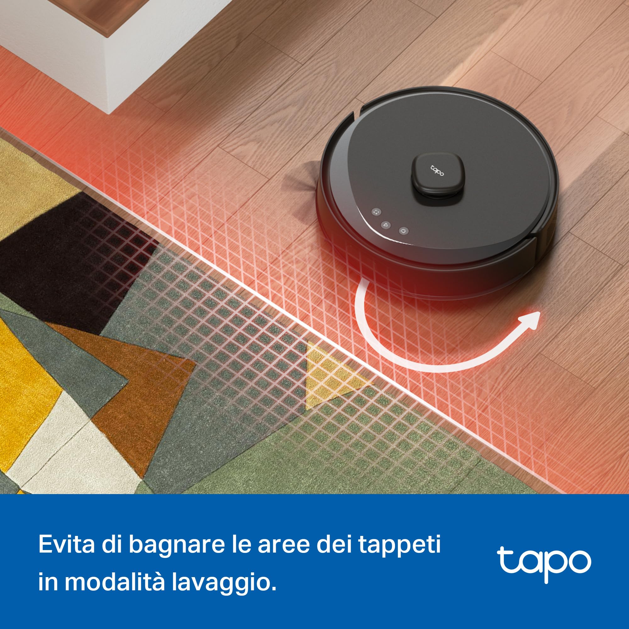 Tapo RV30 Max Plus robot aspirapolvere nero grafite 5300Pa