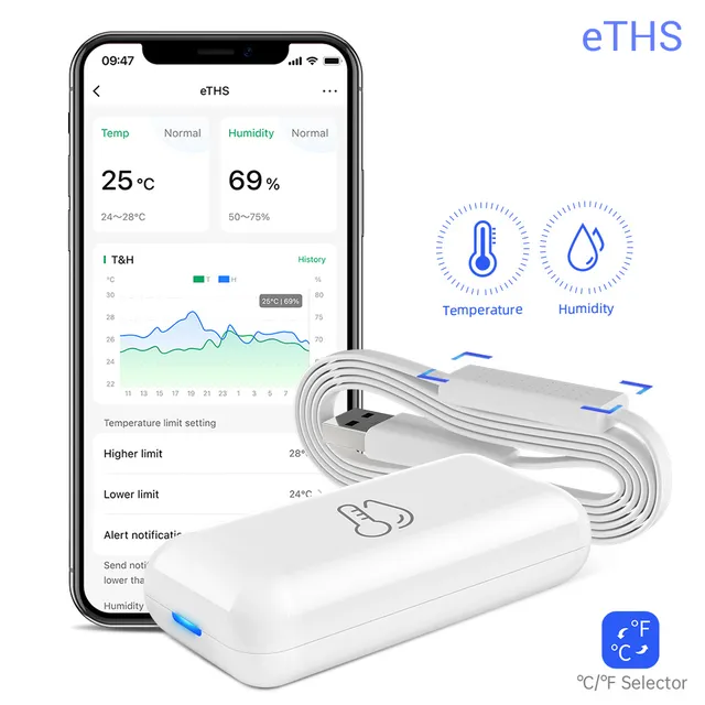LinknLink eTHS sensore temperatura umidità WiFi