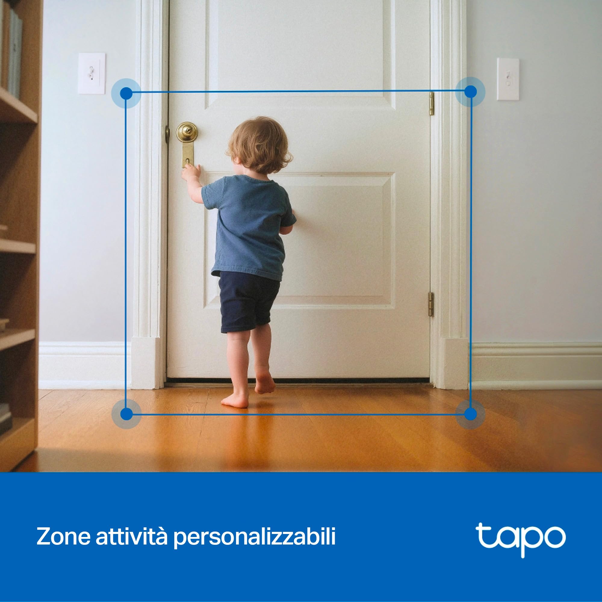 Tapo C250 telecamera WiFi 4K 360° interno notte 12 m