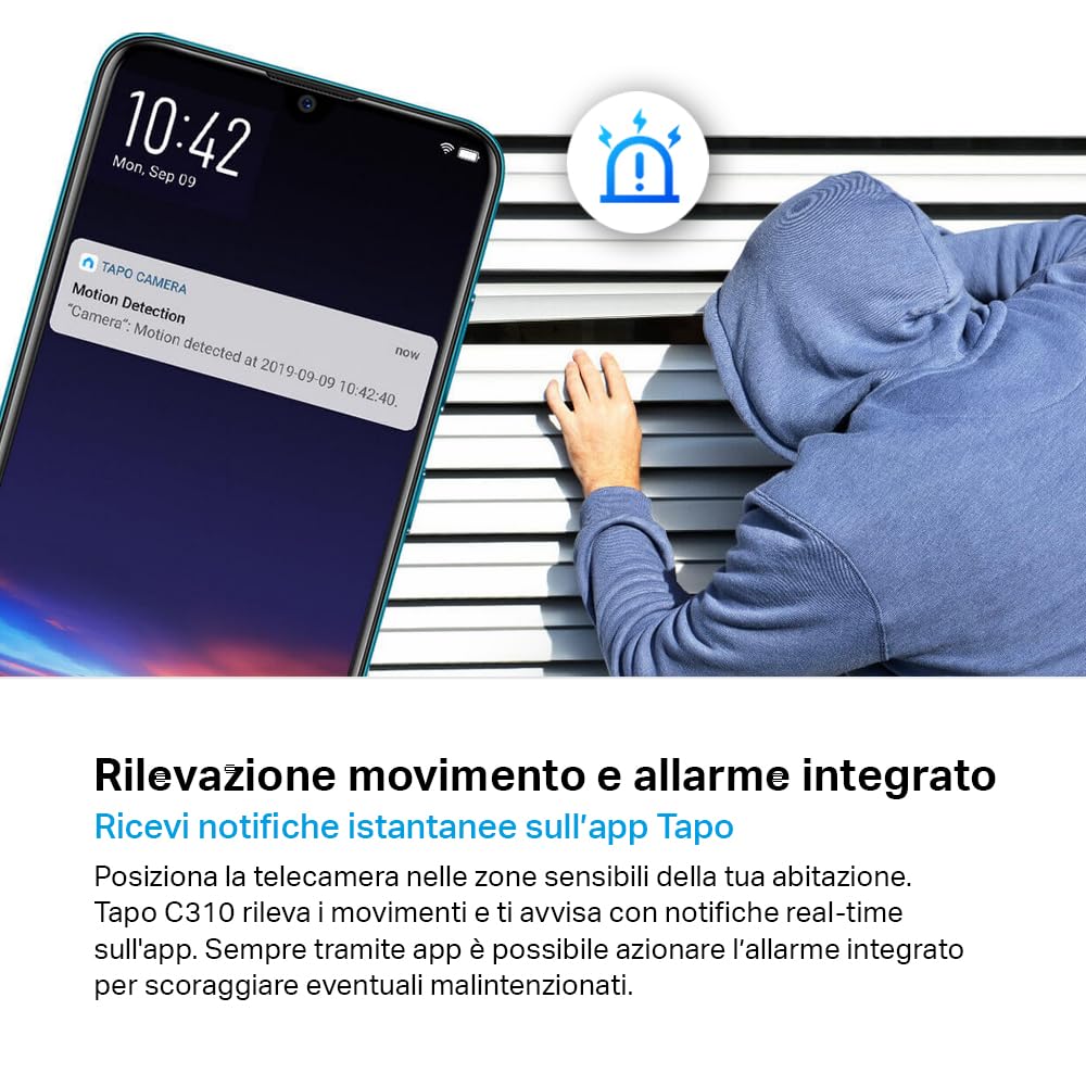 Tapo C310 telecamera esterno Wi-Fi 3MP IP66