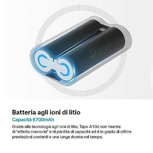 Tapo A100 Batteria Ricaricabile 6700mAh Ioni Litio