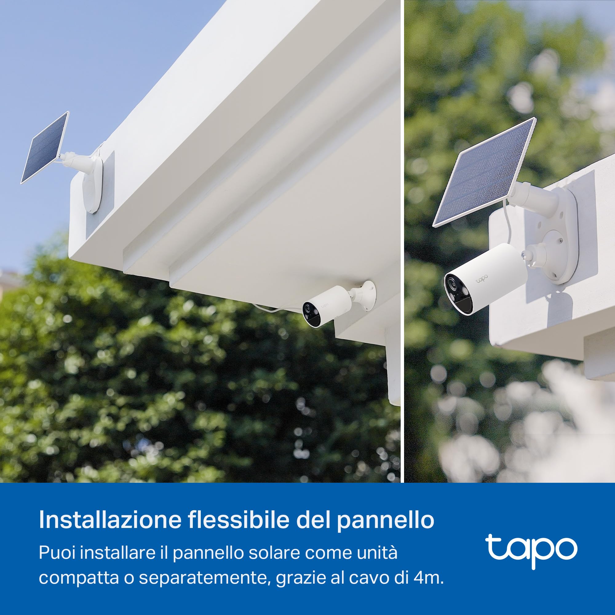 Tapo C410 Kit Telecamera Solare Bianco Neve 2K