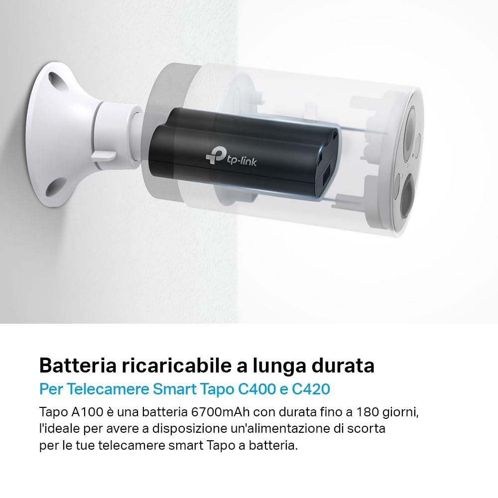Tapo A100 Batteria Ricaricabile 6700mAh Ioni Litio