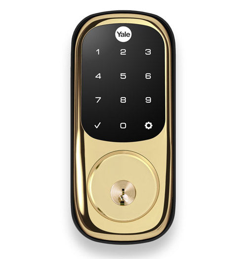 Yale YRD226ZW2P05 serratura smart tastiera ottone lucido