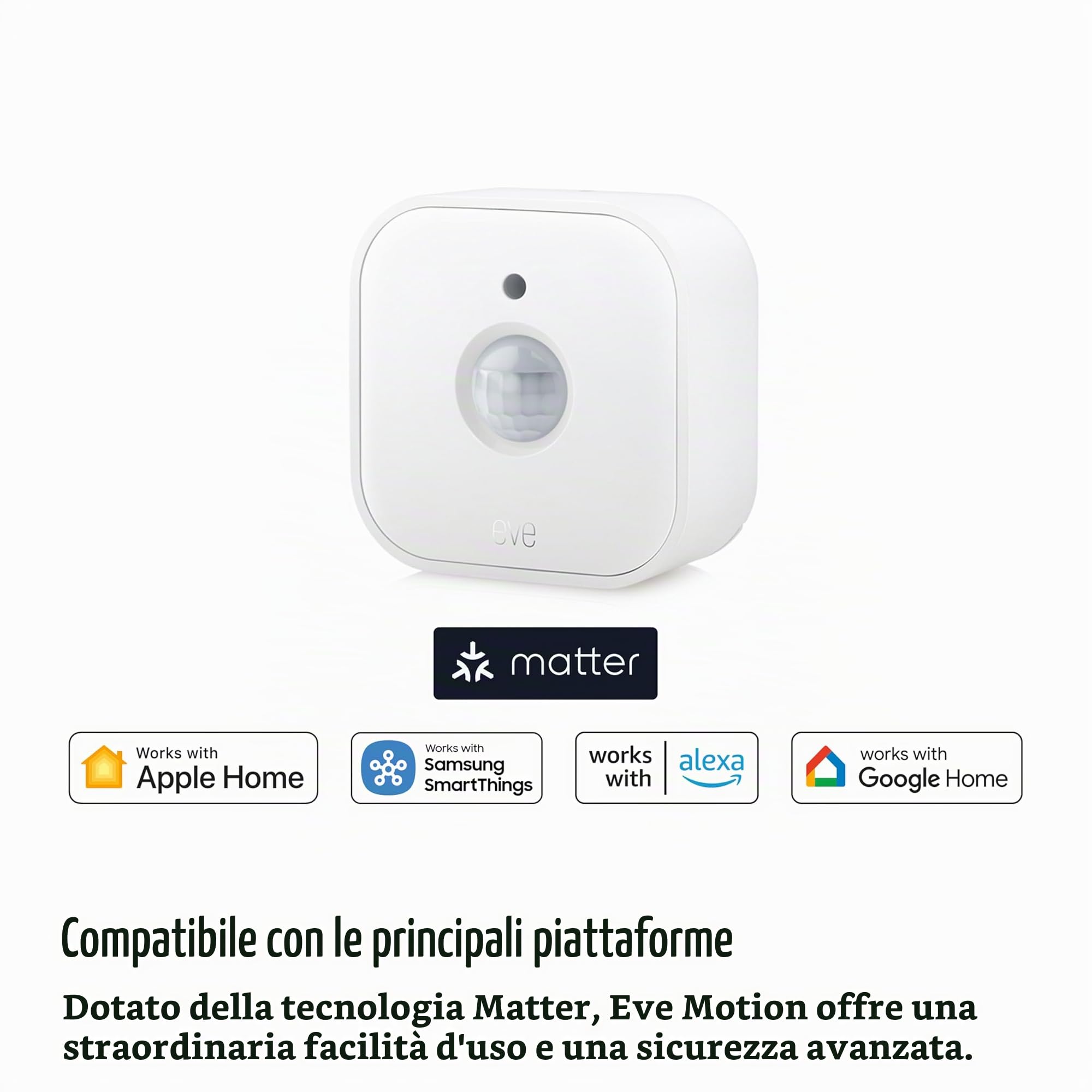 Eve Motion sensore movimento luce Matter pack 3pz IPX3