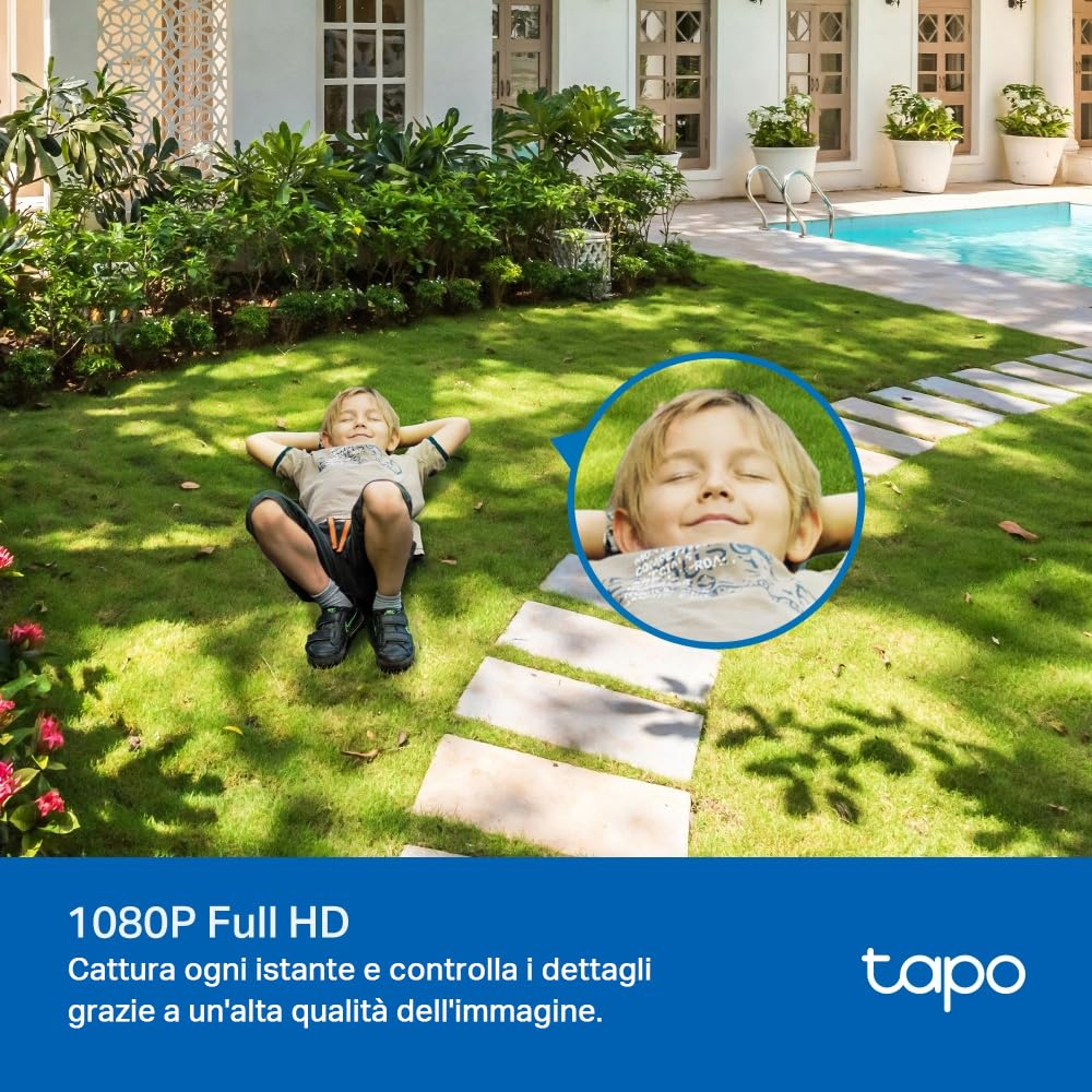 Tapo C500 telecamera WiFi esterno 360° FHD nero onice