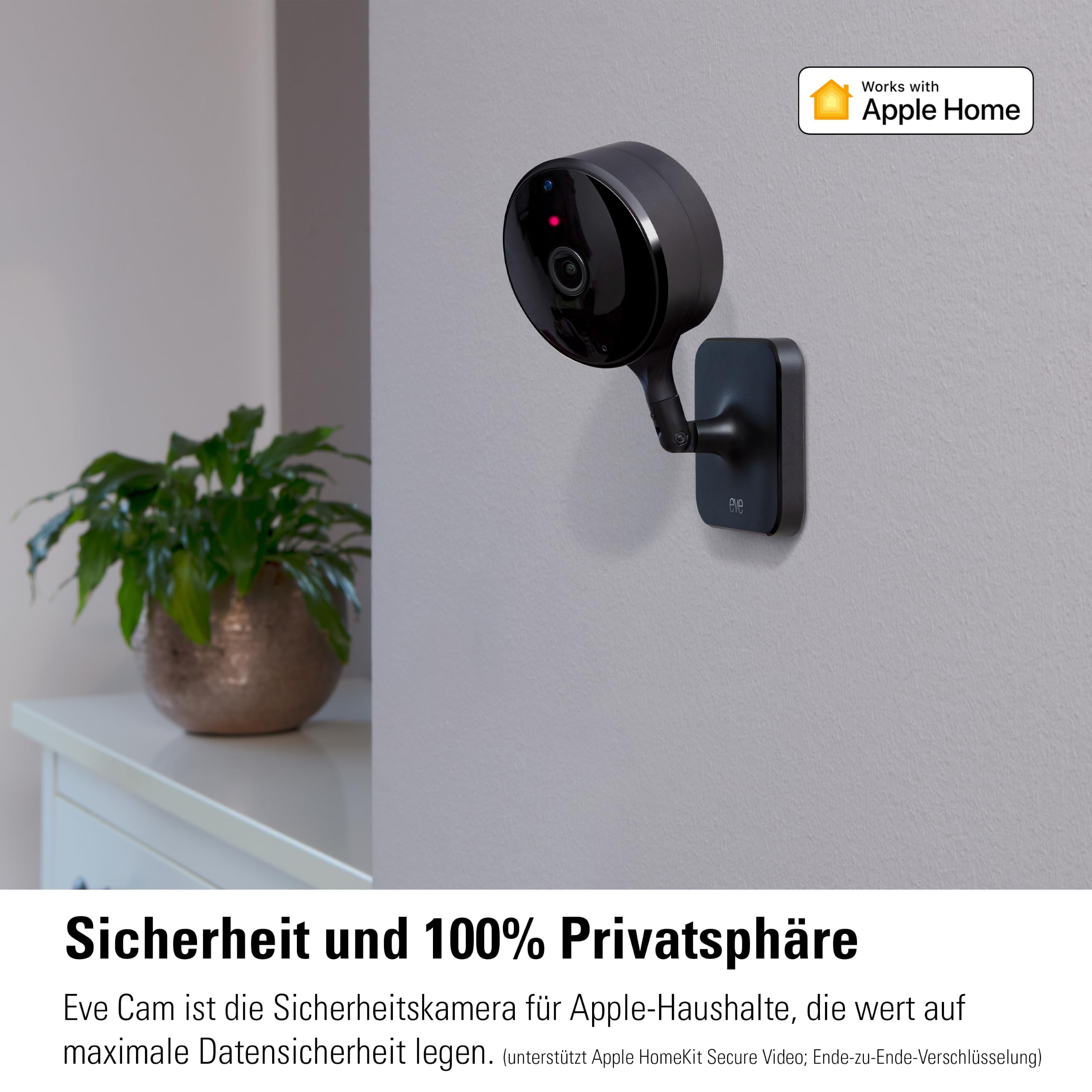 Eve Cam videocamera interni 1080p nera HomeKit