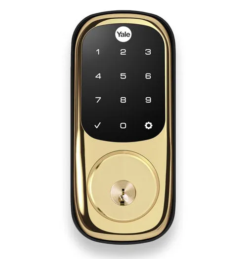 Yale YRD226ZW2P05 serratura smart tastiera ottone lucido