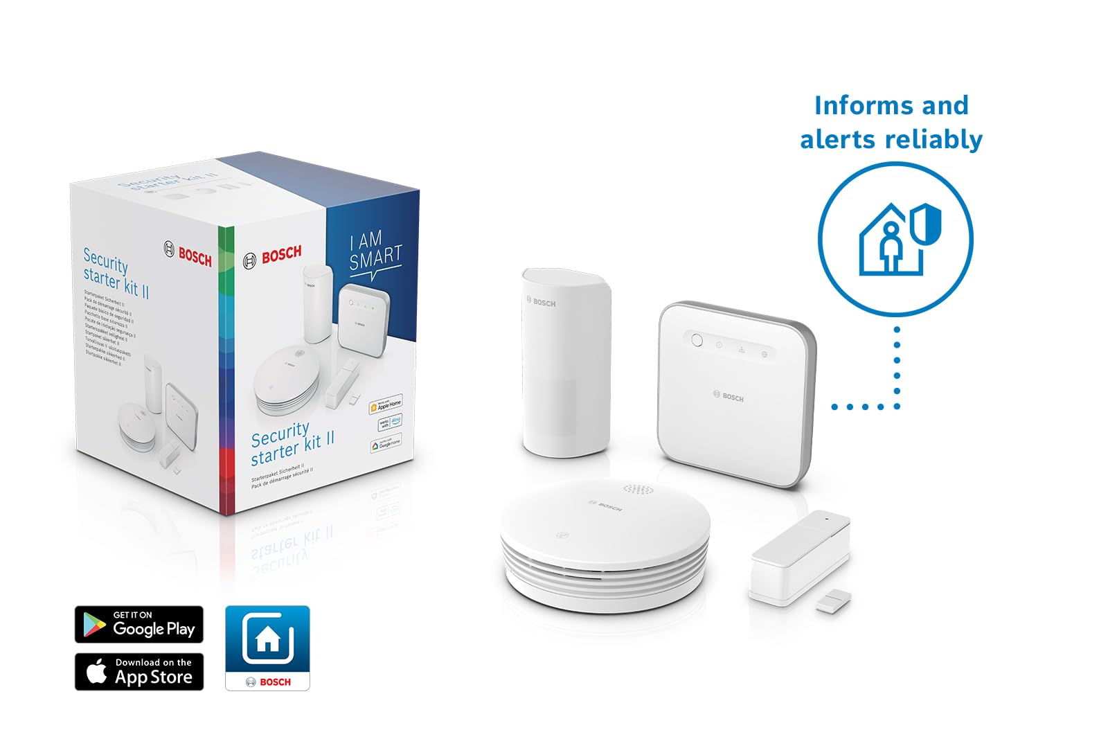 Bosch Smart Home pacchetto base Sicurezza II kit allarme Zigbee