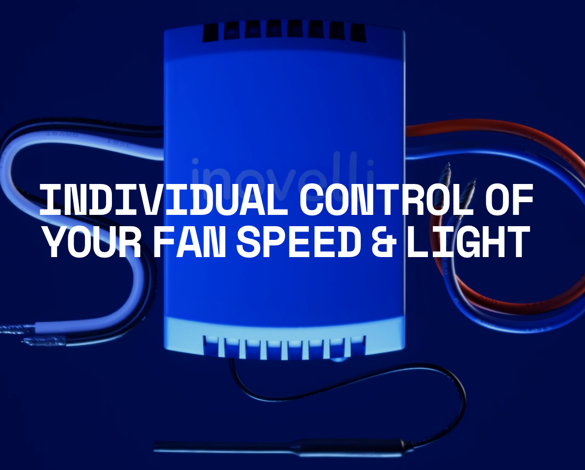 Inovelli Blue Series VZM36 modulo ventilatore e luce Zigbee canopy