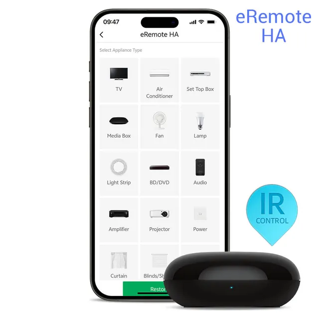 LinknLink eRemote HA telecomando IR WiFi MQTT