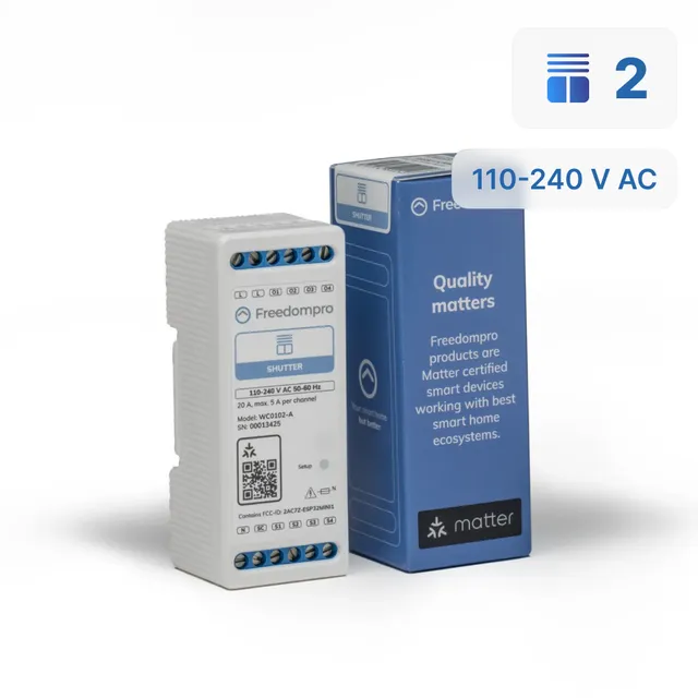 Freedompro WC0102-A modulo WiFi 2 tapparelle scatola derivazione
