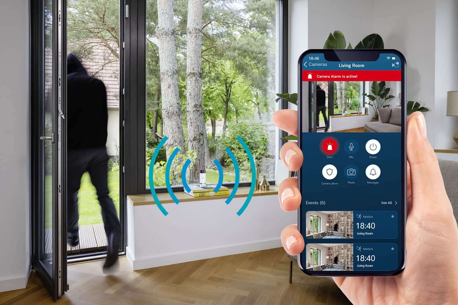Bosch Smart Home Interna II + Eyes telecamere interno esterno