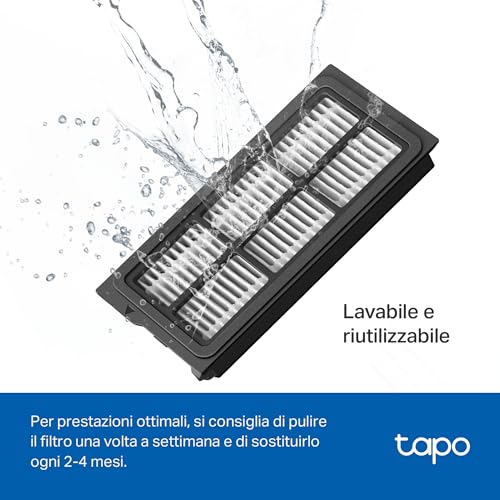 Tapo RVA520 filtri HEPA lavabili RV50 Omni 4 pezzi alta efficienza