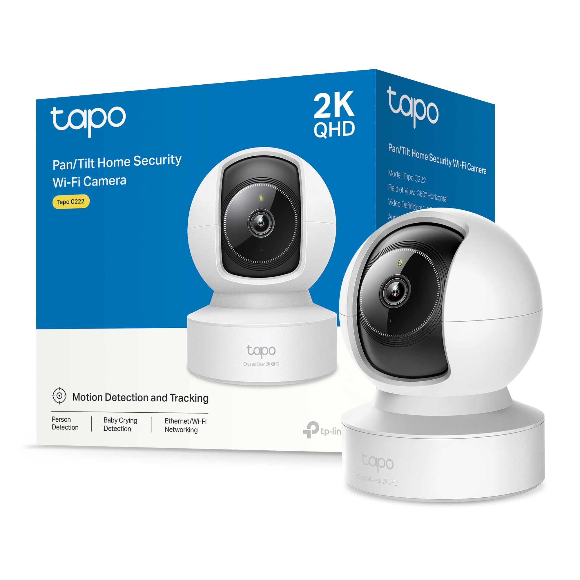TP-Link Tapo C220 Telecamera Interno 2K Beige