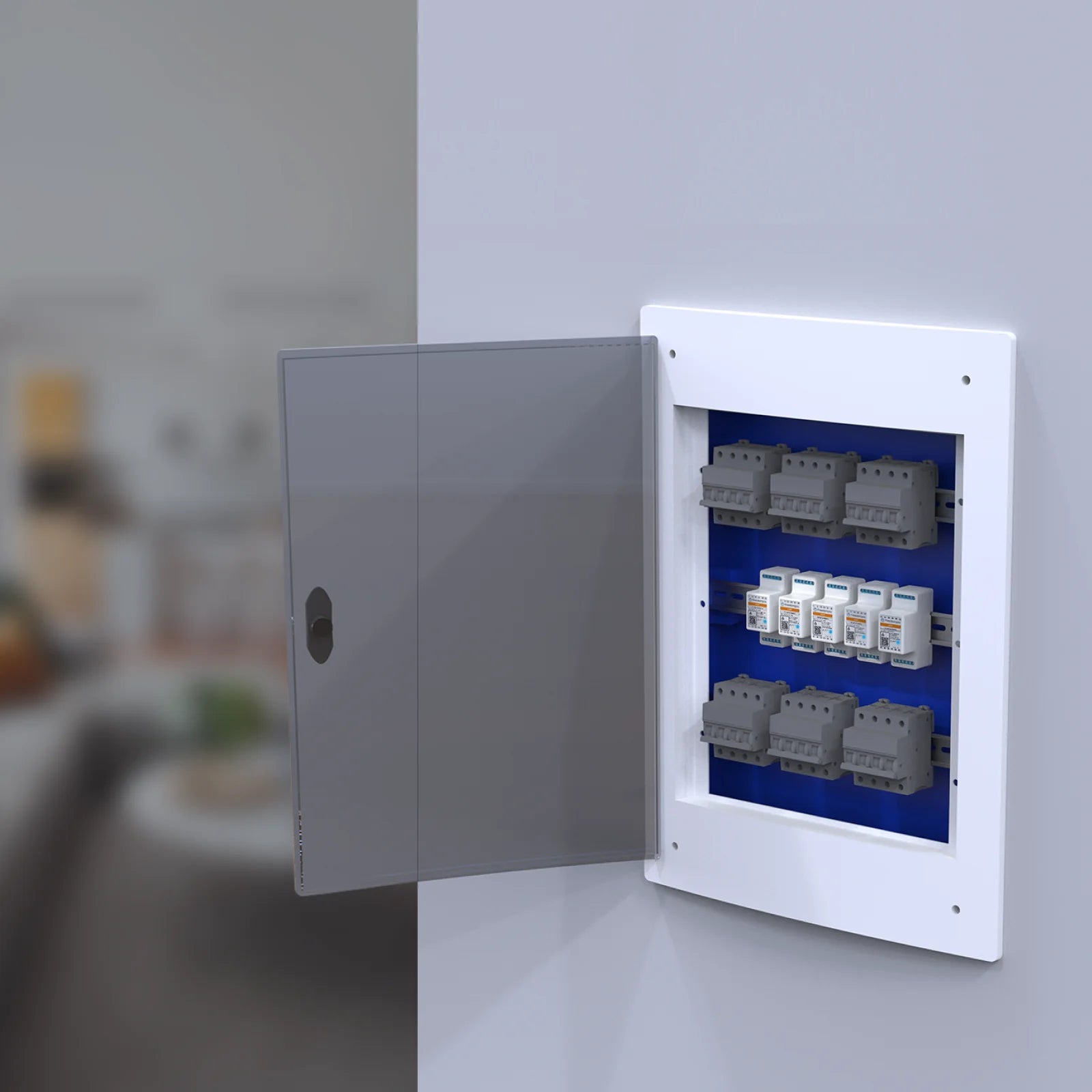Freedompro LB0104-B Modulo WiFi 4 Luci DIN Quadro Matter