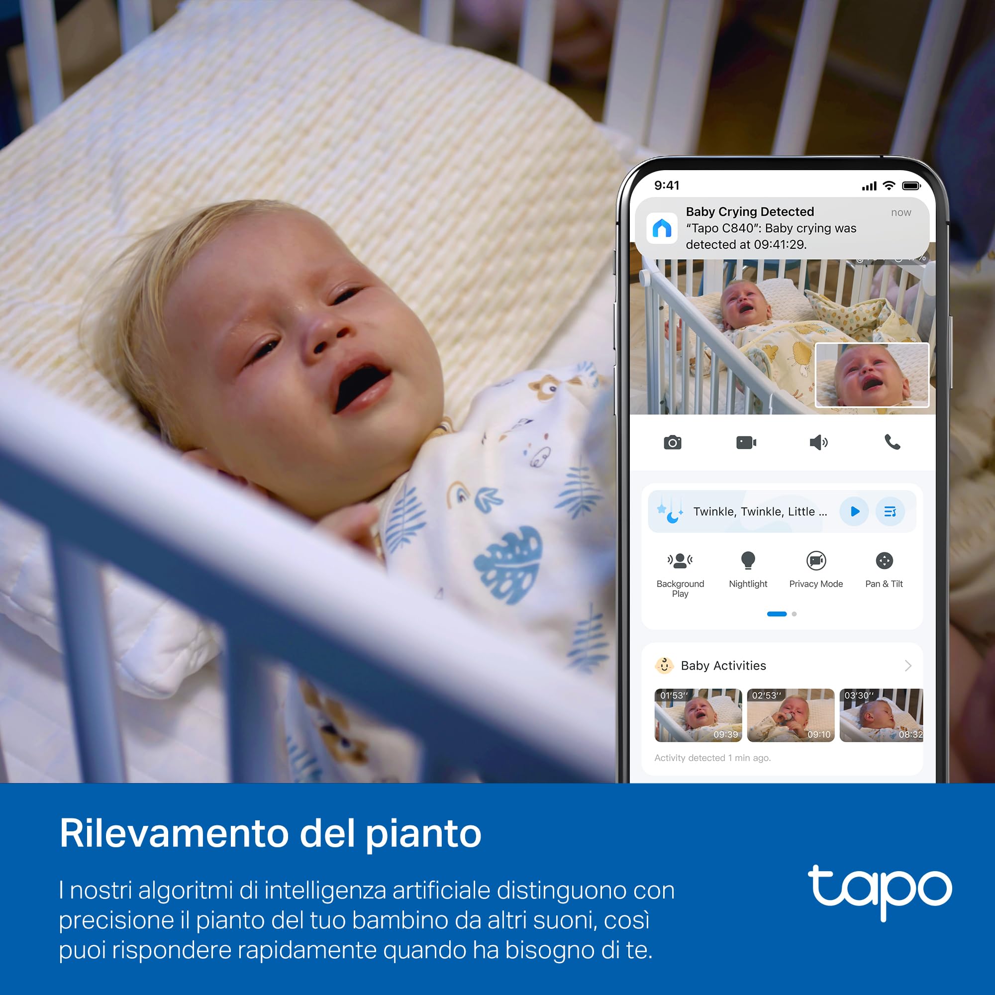 Tapo C840 telecamera wifi nero doppia lente 4MP