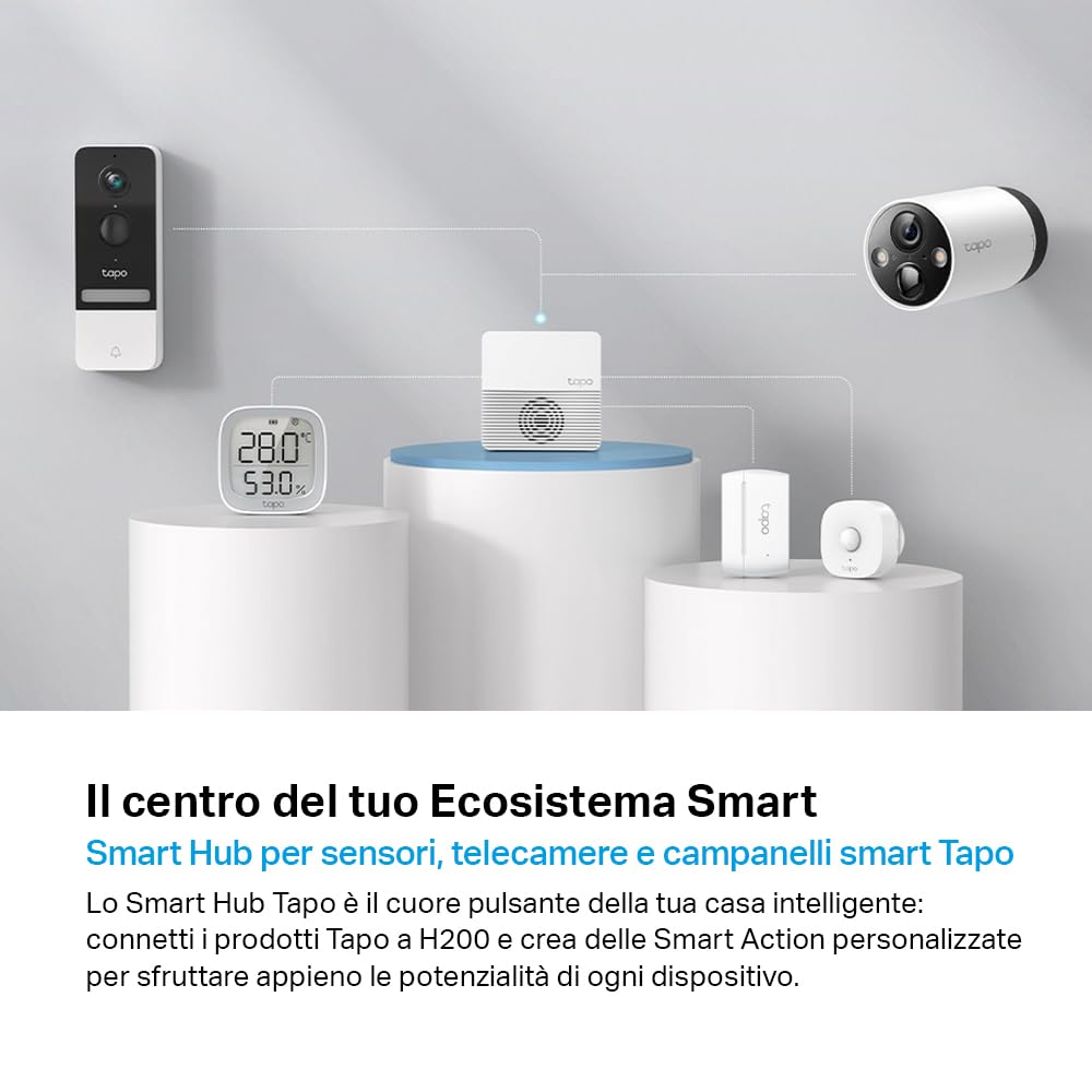 Tapo H200 Smart Hub 64+4 Dispositivi con Allarme