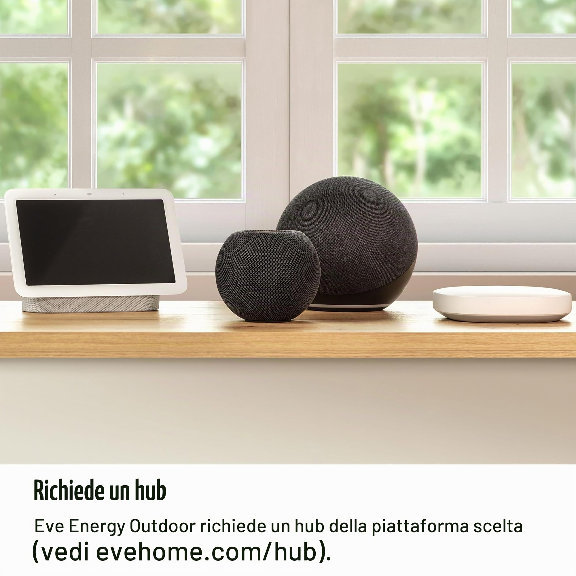Eve Energy Outdoor presa esterna Matter IP44 misuratore
