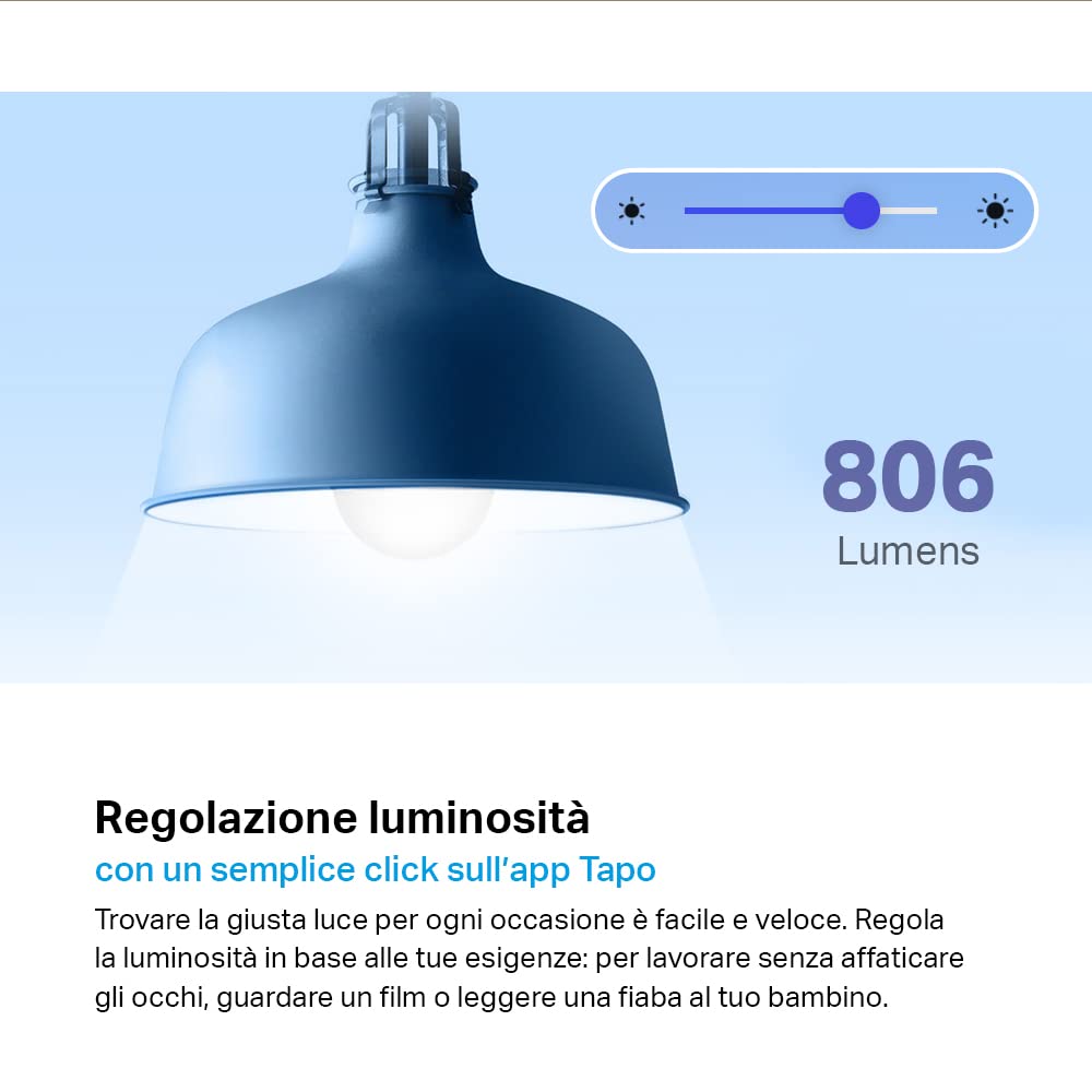 TP-Link Tapo L520E Lampadina Smart E27 Luce Neutra