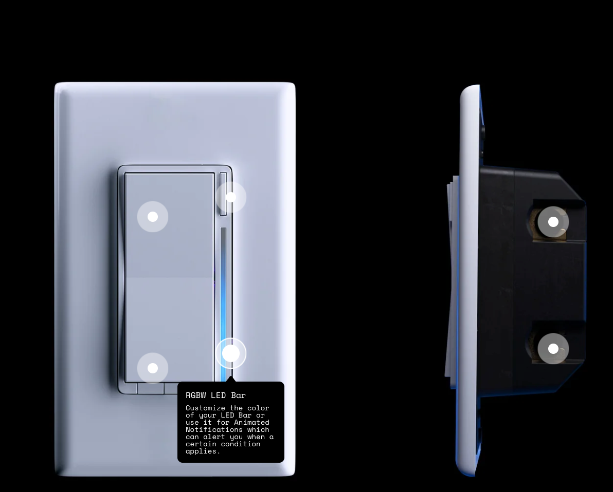 Inovelli Blue Series interruttore ventilatore Zigbee VZM35